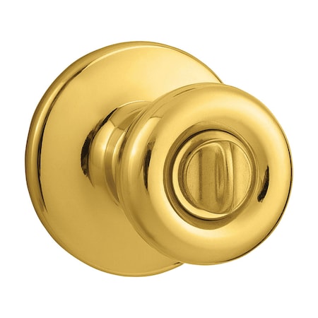 Kwikset Kwikset Tylo Polished Brass Privacy Lockset 1-3/4 in. 93001-923